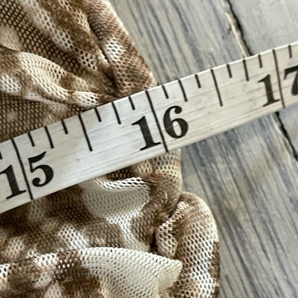 Torrid Snake Print Ruched Dress Brown beige white - Picture 6 of 8